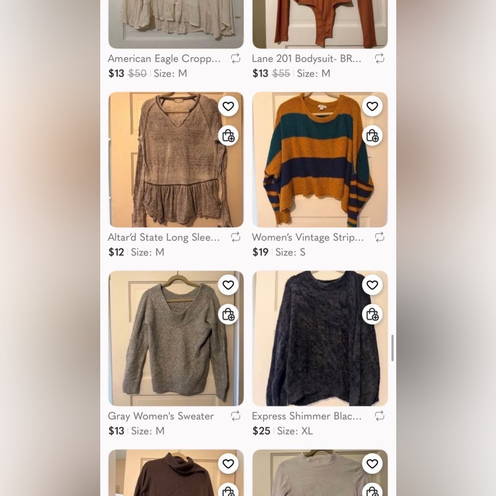 All Long Sleeves in Posh Closet- 54 Total
